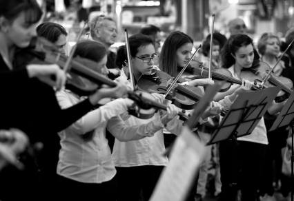 VFN14 Orchestra Telemann, performance al Mercato Centrale